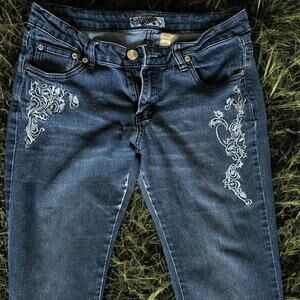Y2k Embroidered jeans